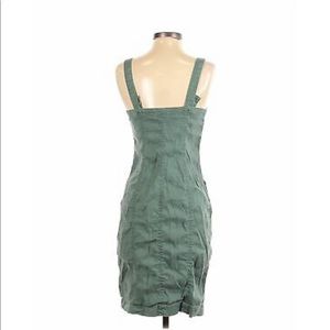 Level99 green button front dress
